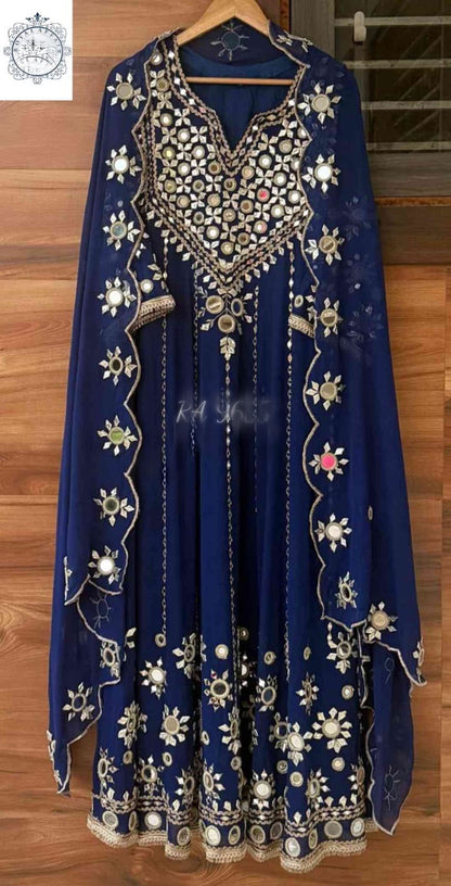 Anarkali dress gorgette stitched salwar suit Indian dresses
