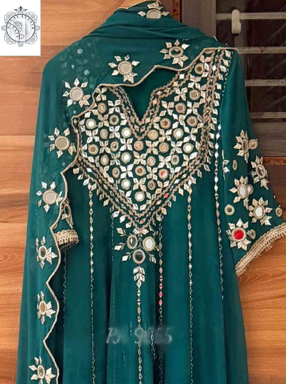 Anarkali dress gorgette stitched salwar suit Indian dresses