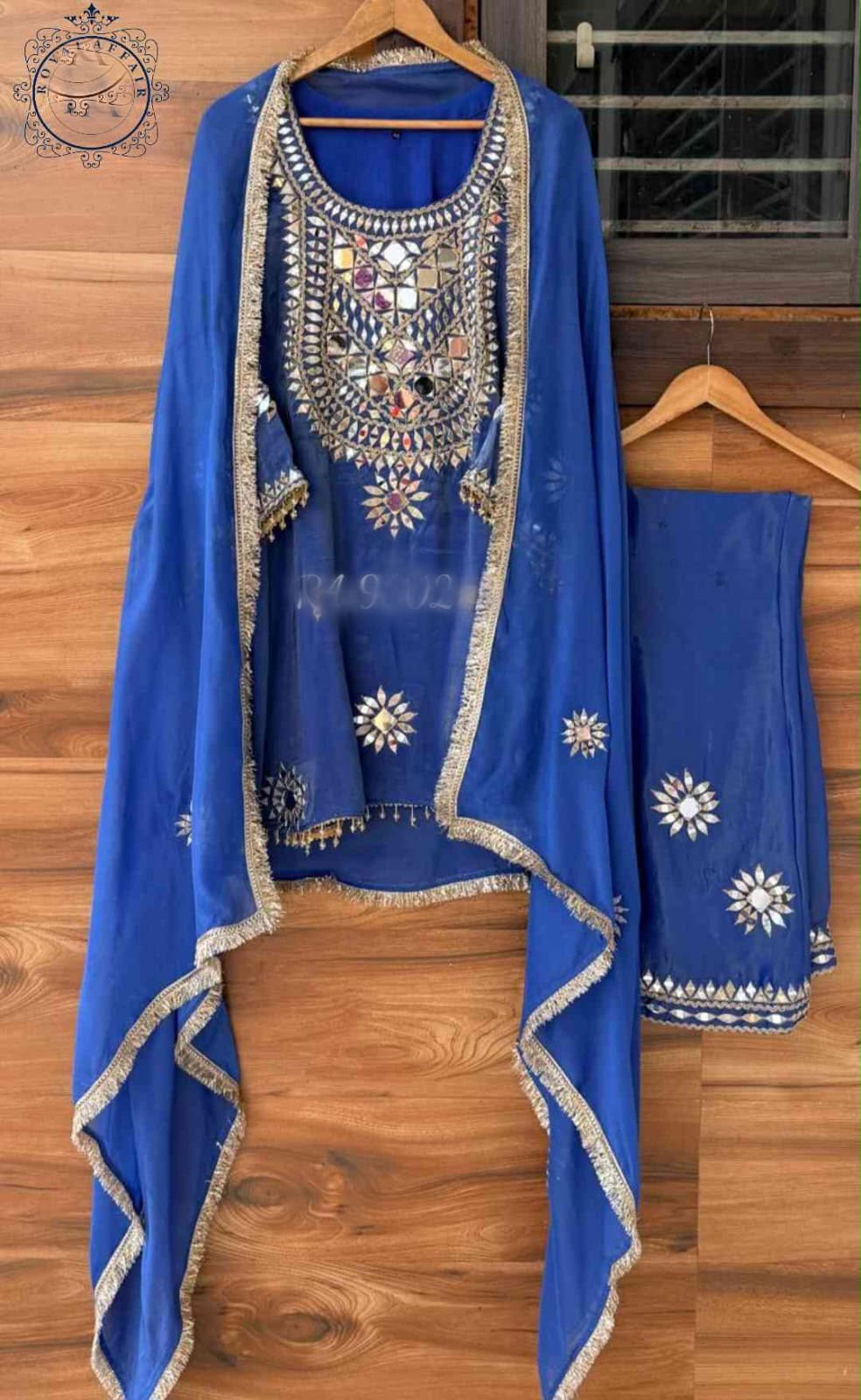 Handmade designer silk stitched dress Indian salwar suit