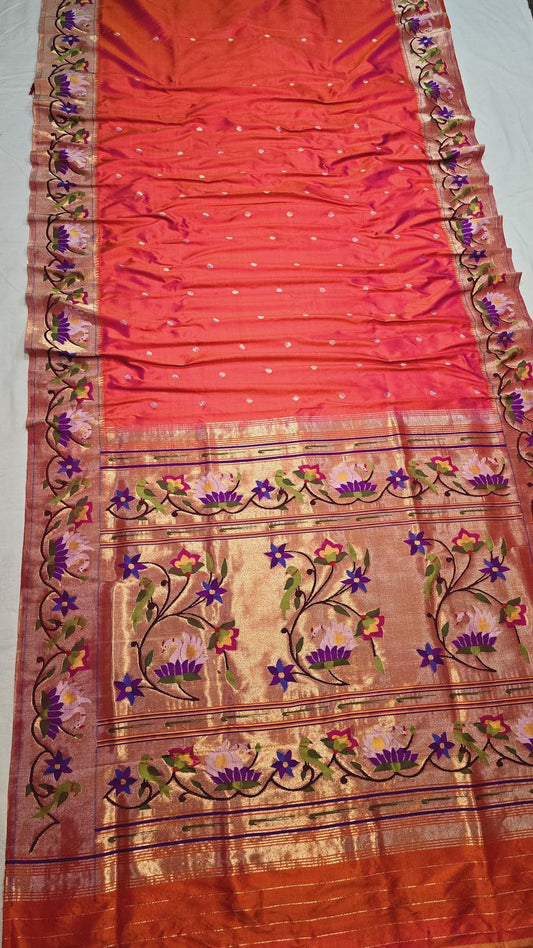 Umrao Paithani Pure Silk Saree Indian Wedding Traditional Sarees