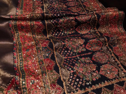 Kani silk saree Kashmiri heritage sarees Indian sari blouse