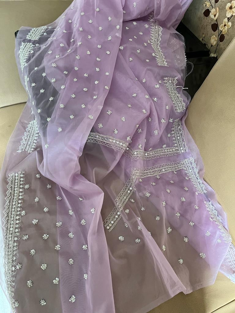 Katdana organza partywear saree