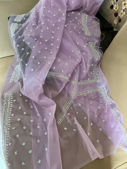 Katdana organza partywear saree