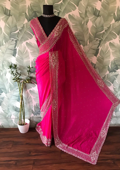 Lavisha Organza silk saree draping saree Beautiful sari blouse
