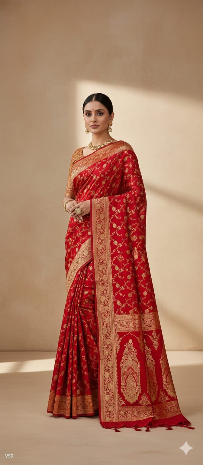 Khaddi banarsi saree handwoven sari blouse
