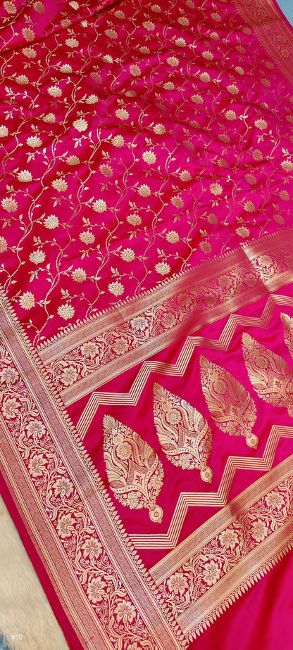Khaddi banarsi saree handwoven sari blouse