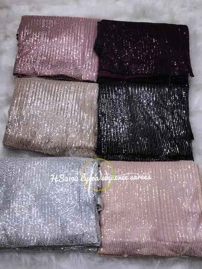 Sequence partywear beautiful saree
