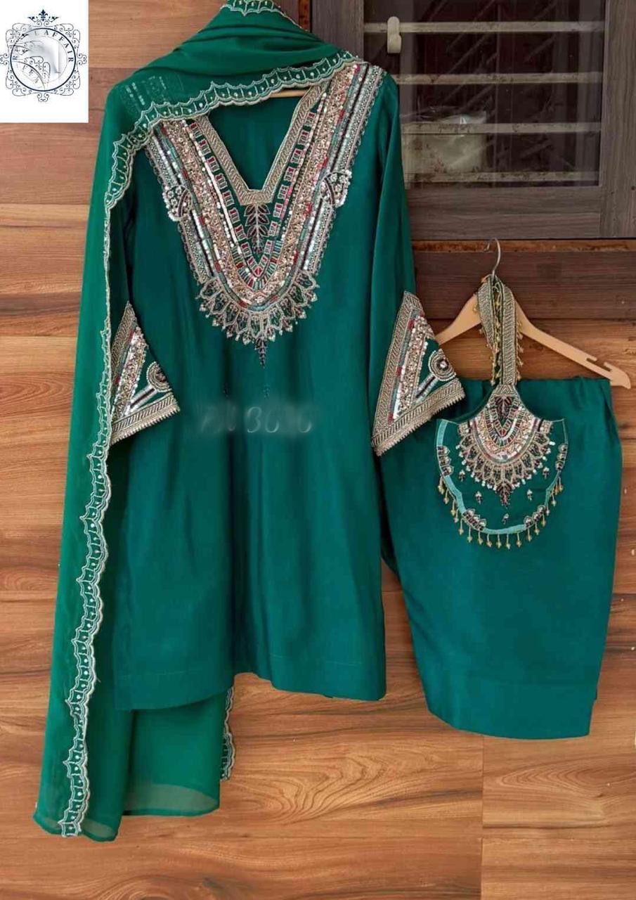 Silk stitched designer dress handmade designer stitched dresses Indian dress