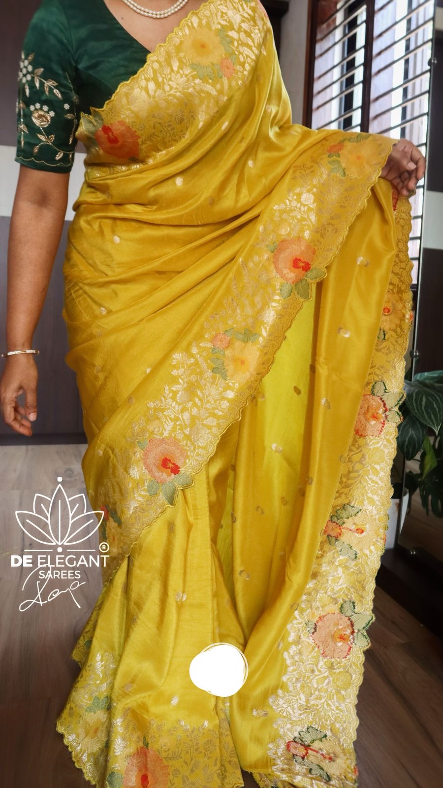 Munga Meenakari saree silk saree Indian sari blouse