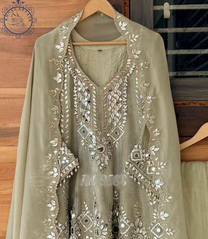 Tissue stitched dress gottapatti dress Partywear dresses for women