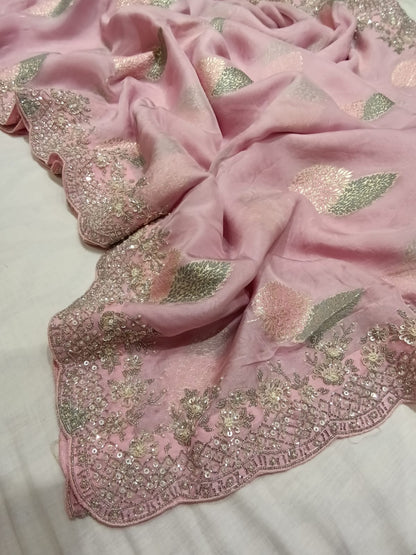 Iris weaved saree Partywear sarees