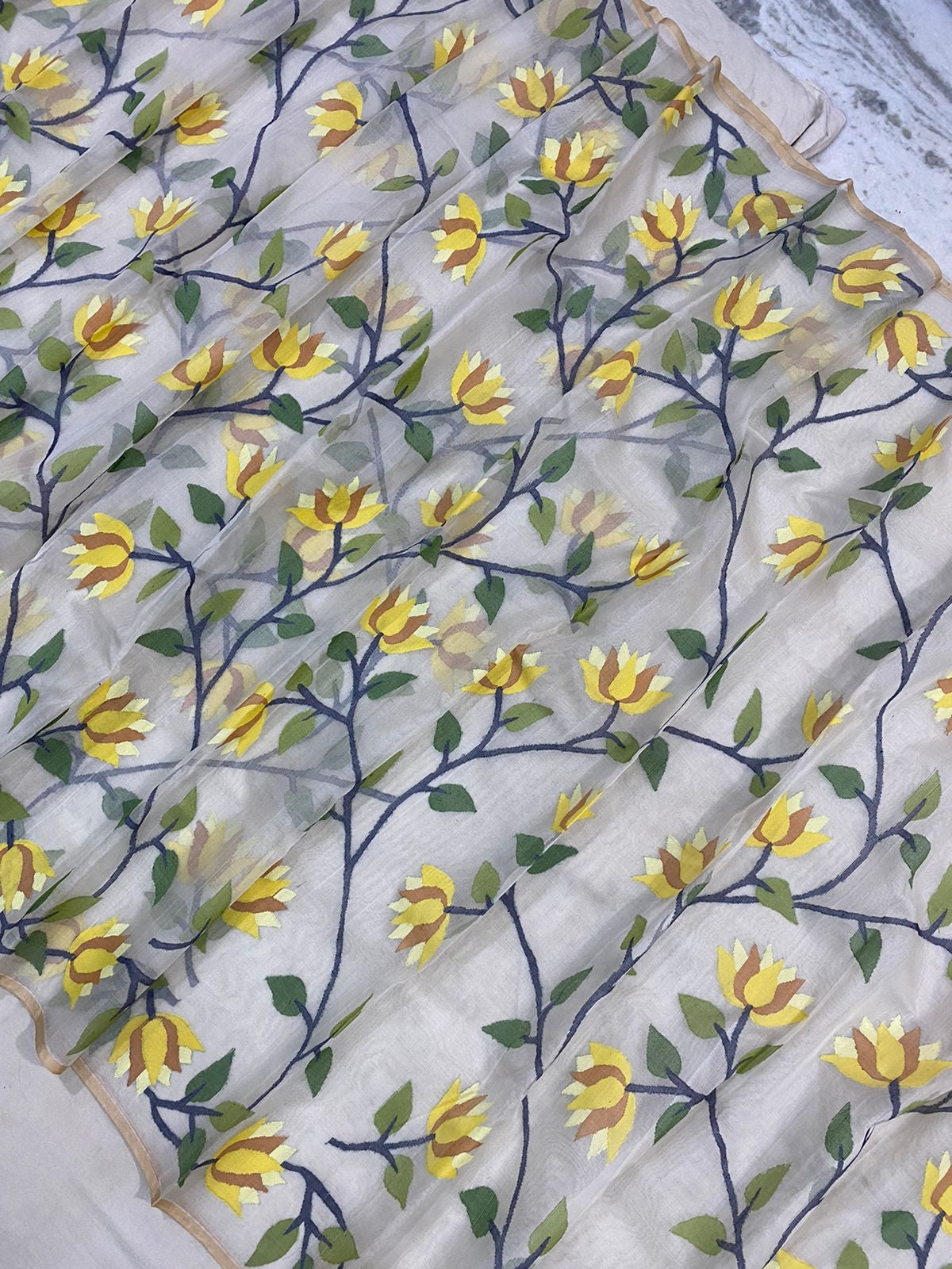 Balma tantuj Muslim jamdani saree