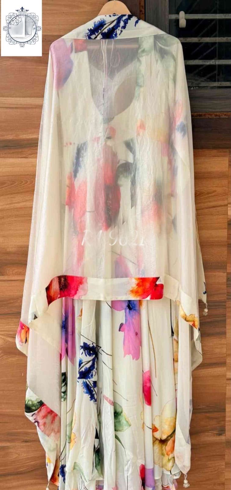 Designer crepe stitched dress Anarkali dress Partywear dresses