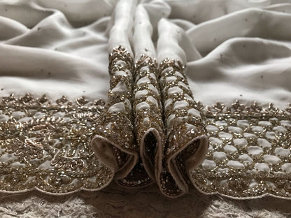 Lavisha Organza silk saree draping saree Beautiful sari blouse