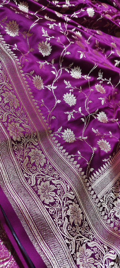 Khaddi banarsi saree handwoven sari blouse