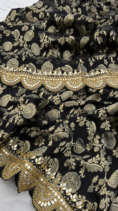 Mahisha Khaddi Gorgette Saree Indian Traditional Sarees