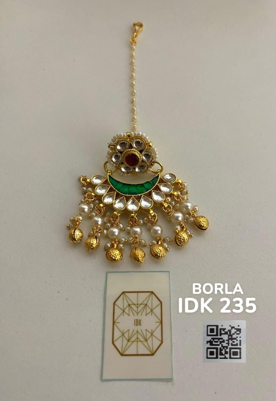 Borla Kundan tikka Indian Jewelery beads Kundan tikka women Jewelery