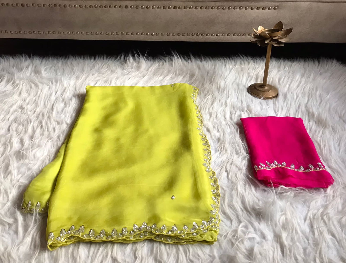 Ninashi premium organza silk partywear saree