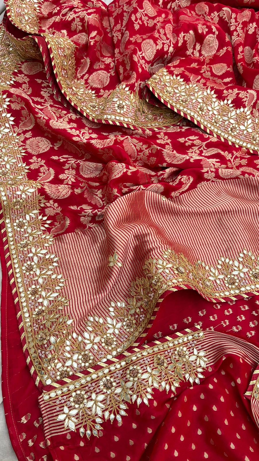 Raamleela inspired Gottapatti Banarsi silk saree