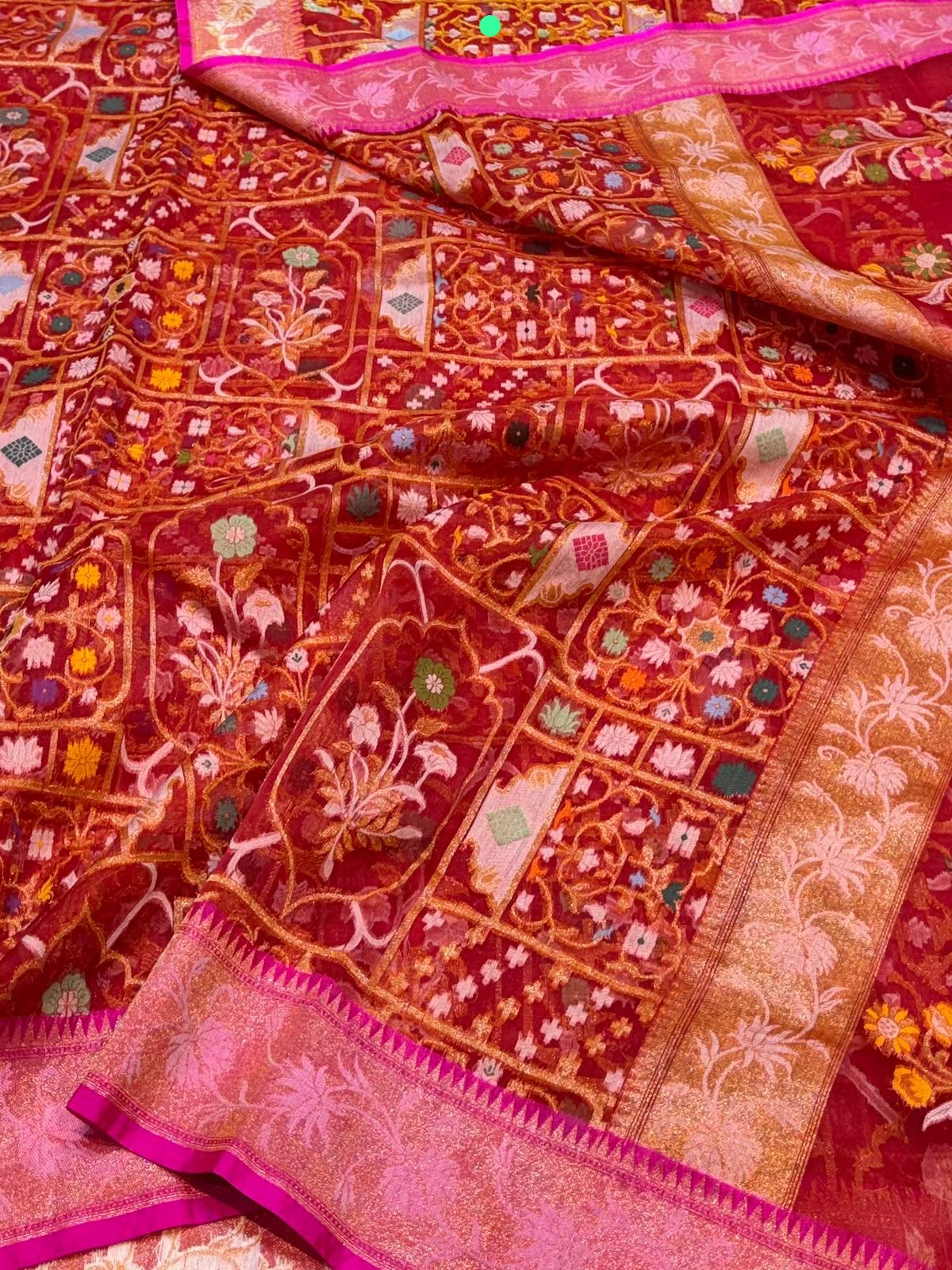 Handmade kora saree jamdani tilfi saree Indian sari blouse