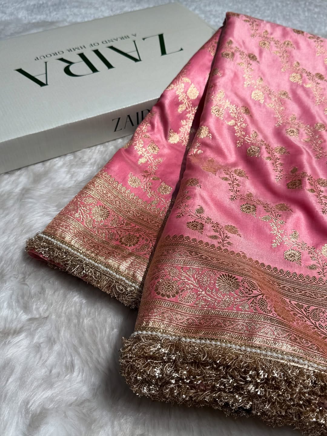 Pink Banarsi saree mashru Katan silk saree Indian sarees blouse