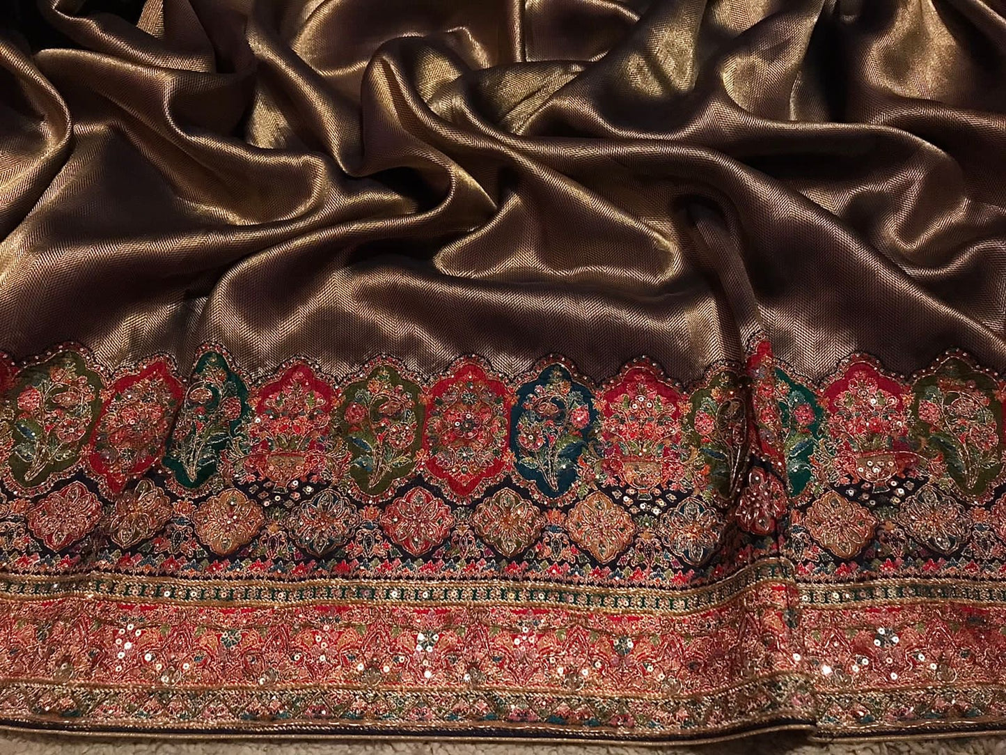 Kani silk saree Kashmiri heritage sarees Indian sari blouse