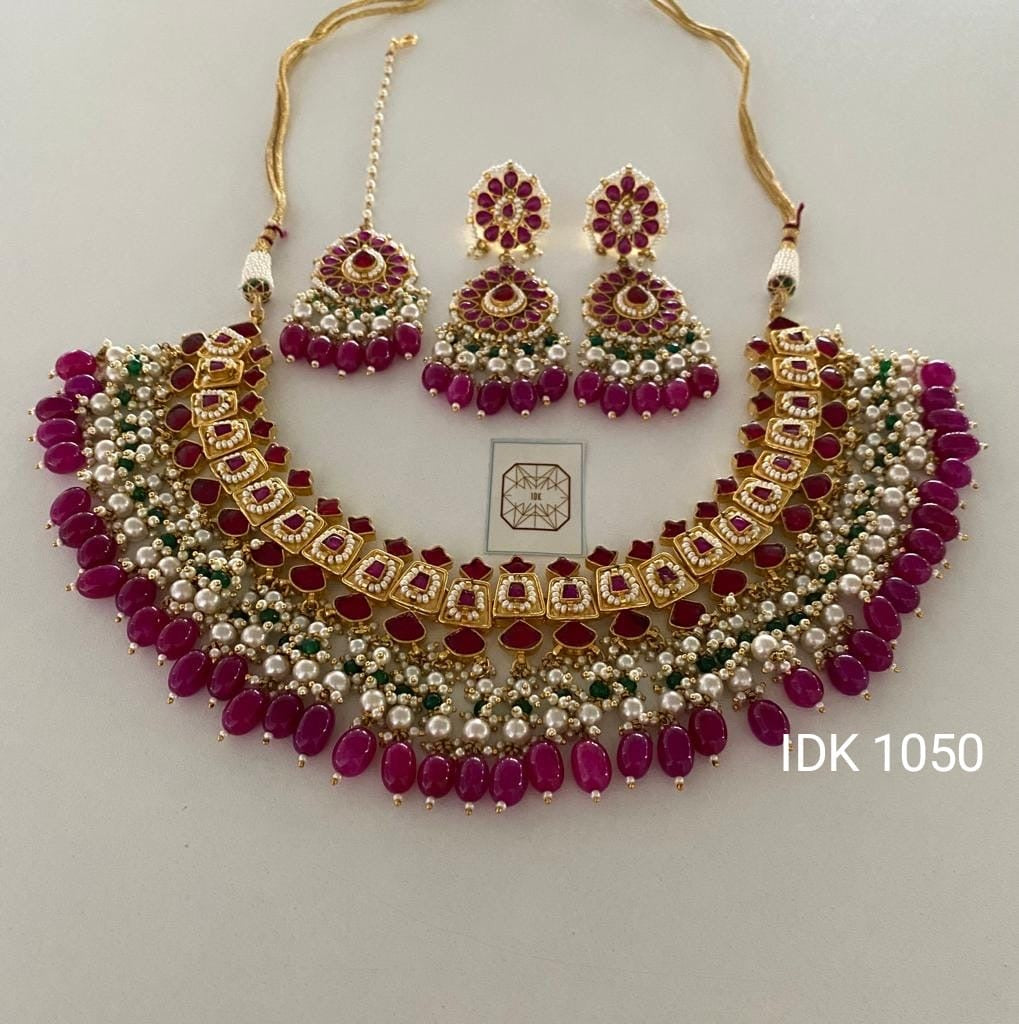 Subesha Bridal Jewellery Choker Set Kundan set