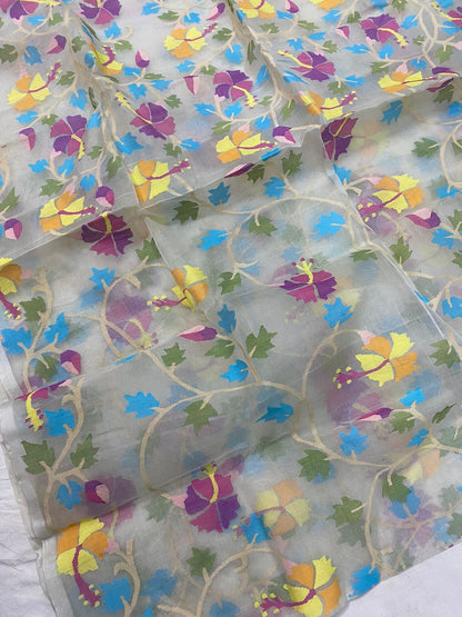 Lavesha tantuj saree Bengal handloom saree jamdani saree