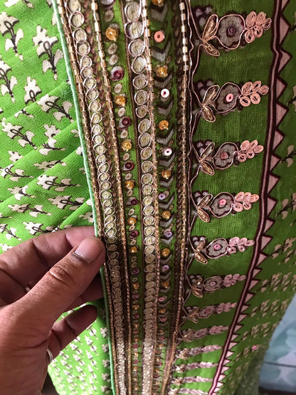 Premium gorgette saree handmade sari blouse