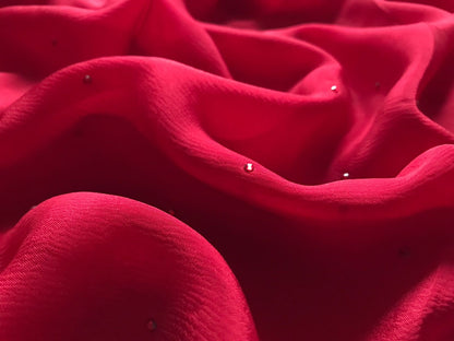 Red hot premium chiffon luxury sarees