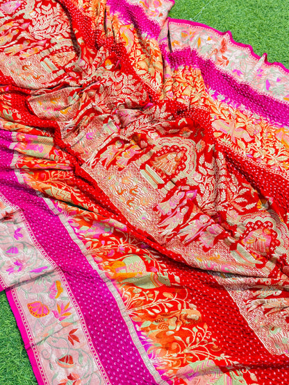 Banarsi Meenakari saree Indian wedding sari blouse