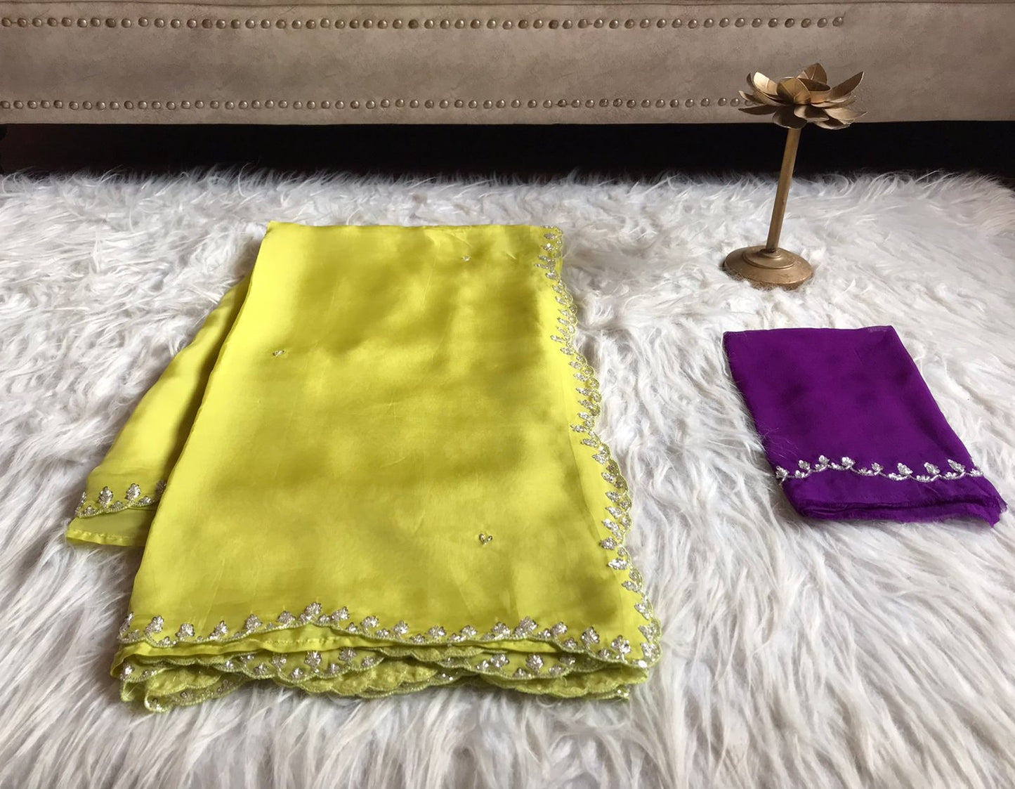 Ninashi premium organza silk partywear saree