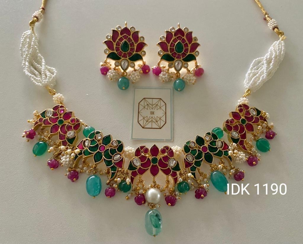 Rimjhim kundan necklace set women necklace