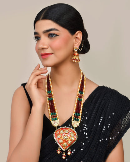 Pinakha Meenakari Necklace Set Women Necklace Set