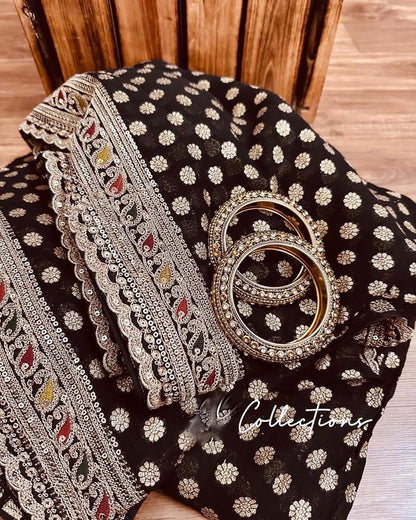 Vernia handwoven khaddi gorgette saree