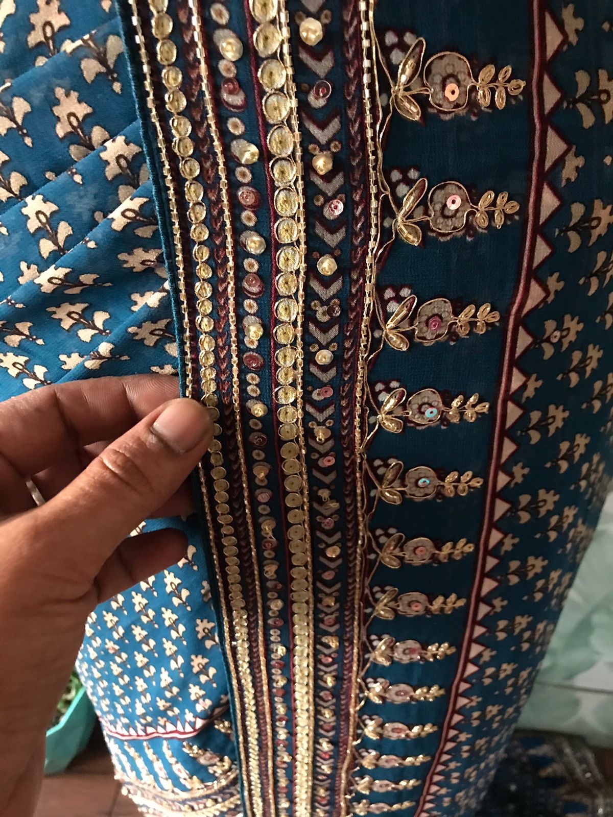 Handmade gorgette silk saree embroidered sarees Indian sari blouse