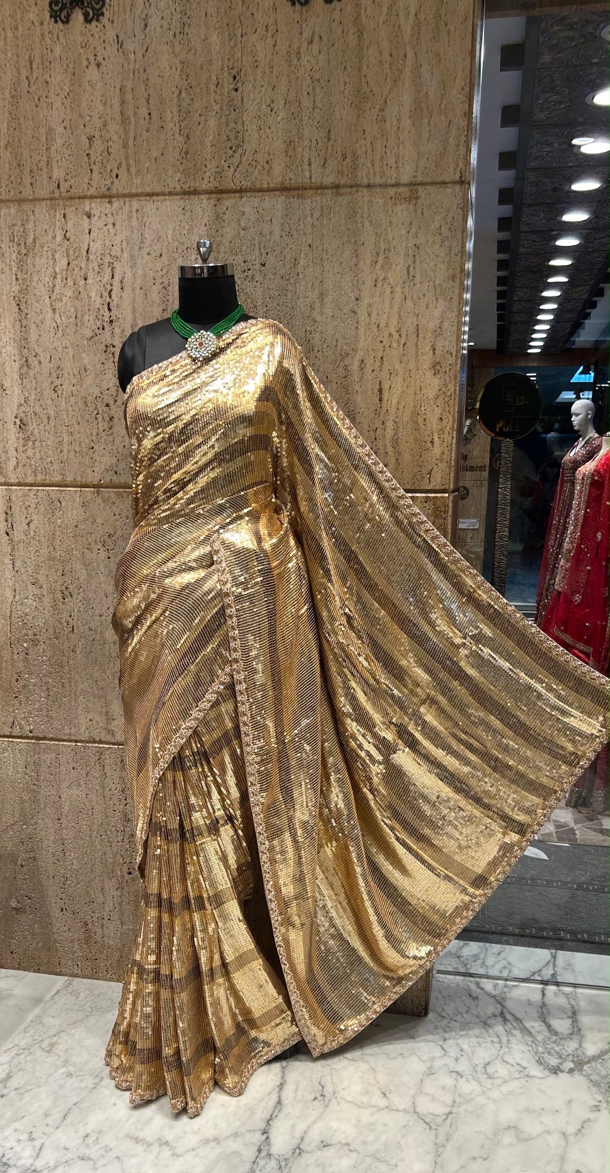 Sequins designer saree bridesmaid sarees exclusive Partywear sari blouse