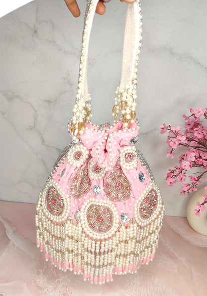 Lavish designer inspired embroidery potli
