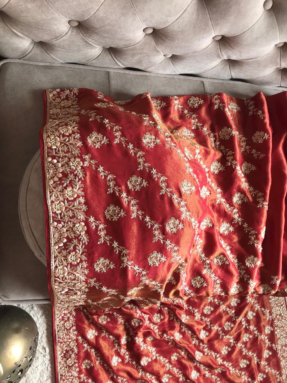 Bridal Wedding Saree Red Sari