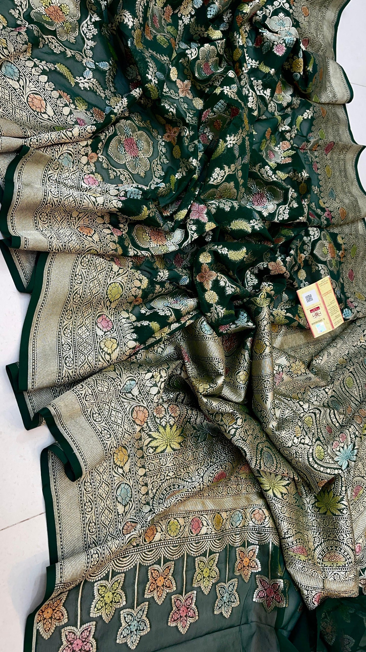 Mahitashi gorgette saree Indian sari blouse
