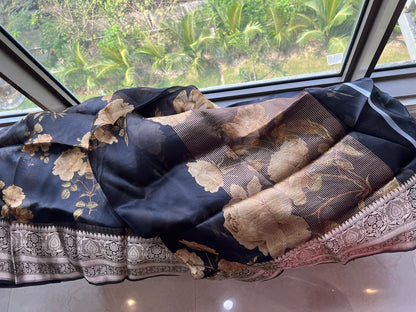 Vimisha organza saree floral saree party wear sari blouse