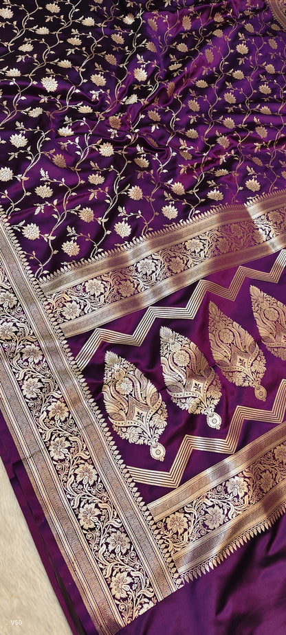 Khaddi banarsi saree handwoven sari blouse