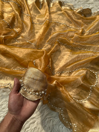 Vazima tissue banarsi saree Indian sarees