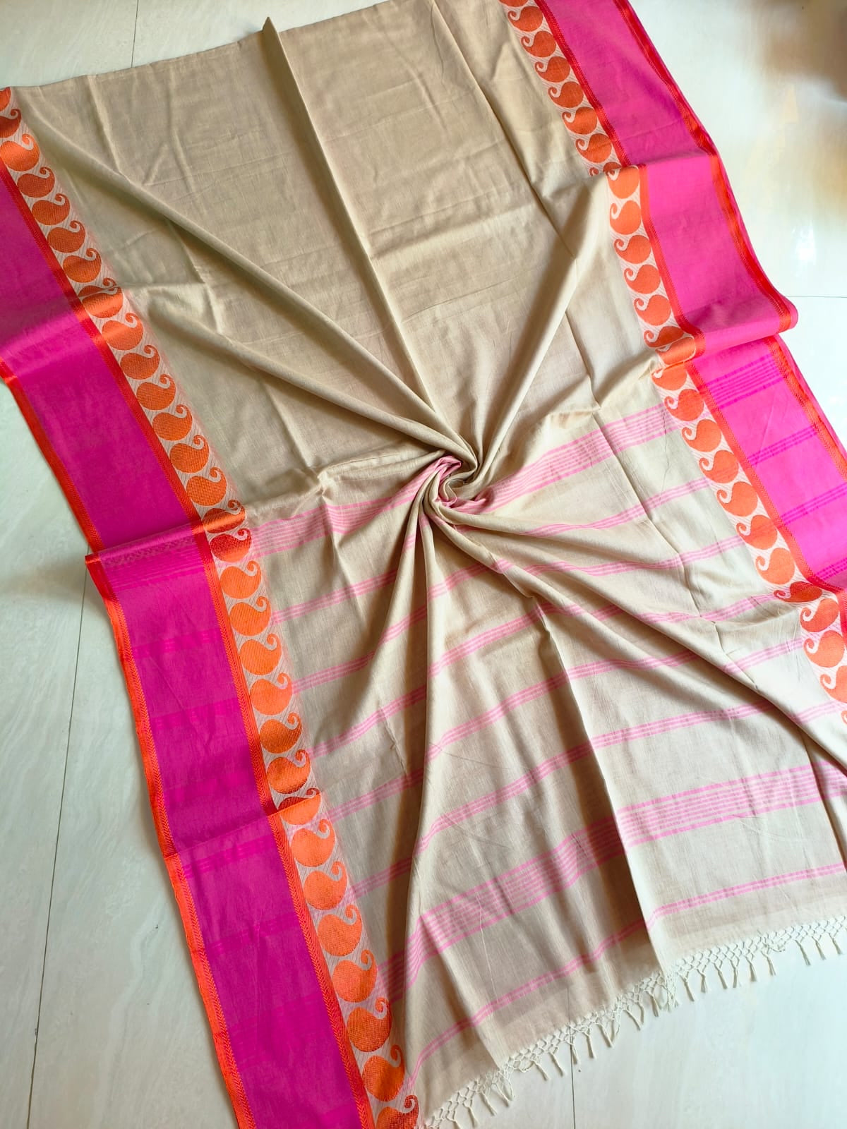 Mahii Bengal cotton handwoven saree