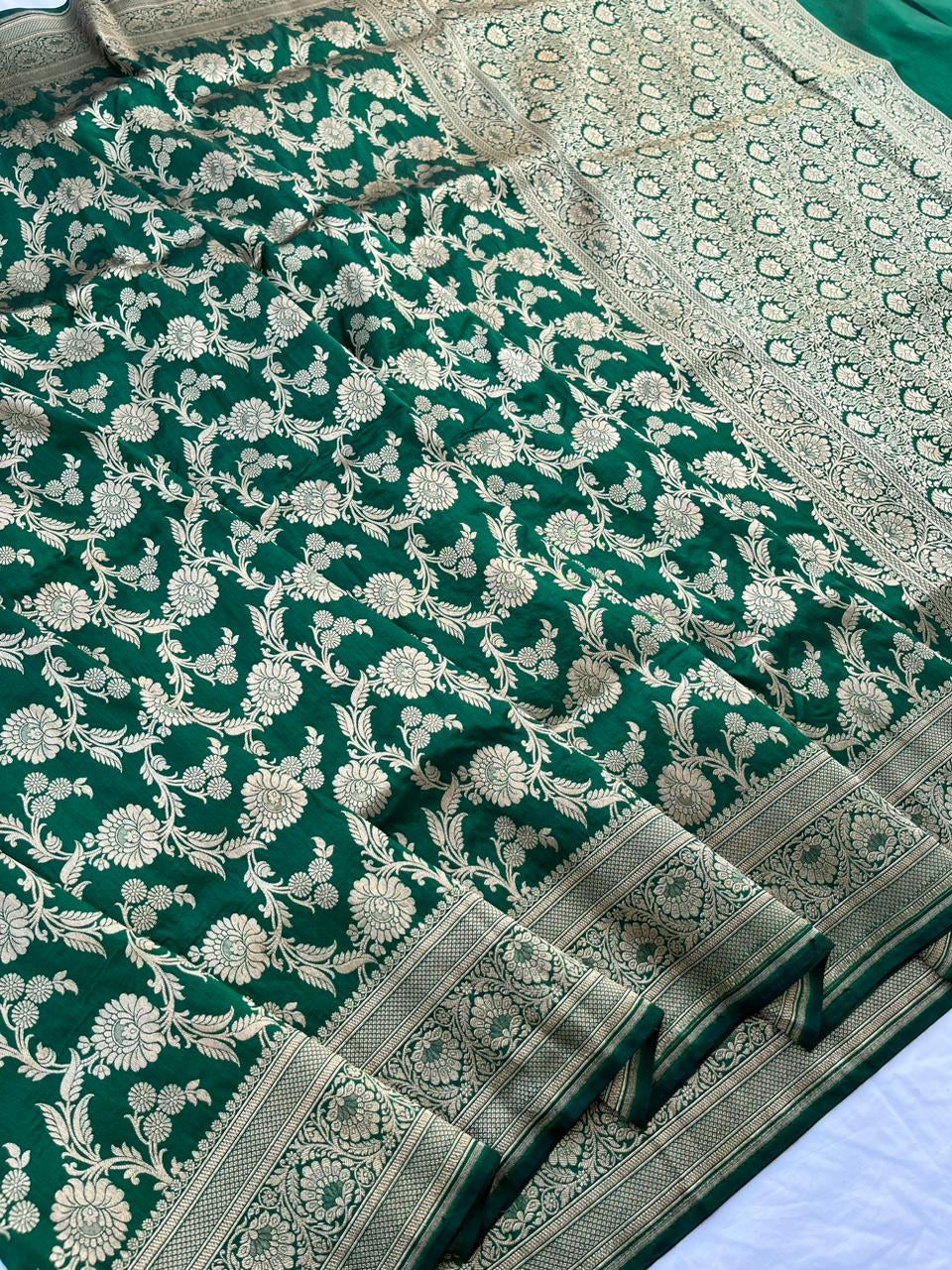 Kiasha Banarsi handloom Katan silk saree