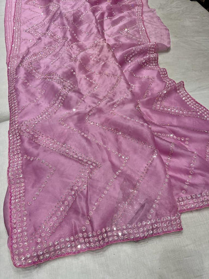 Ivisha sequence Organza Saree partywear sari
