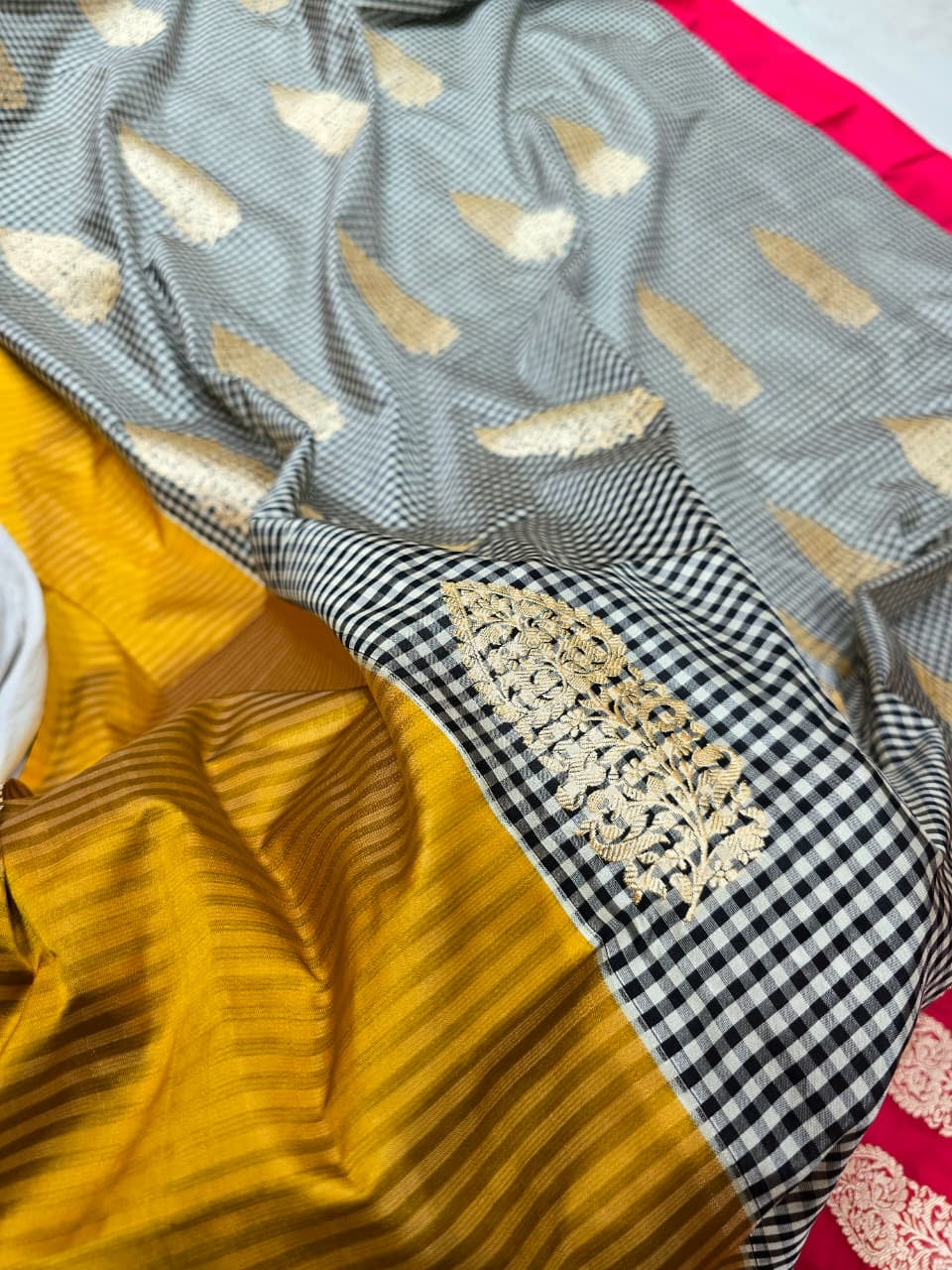 Fusion Katan silk saree iktara styled saree Indian saree for women