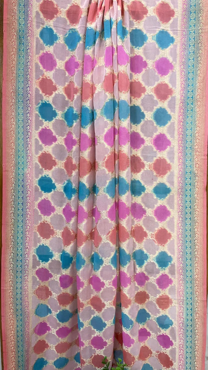 Noshin polka dot inspired gorgette dupatta