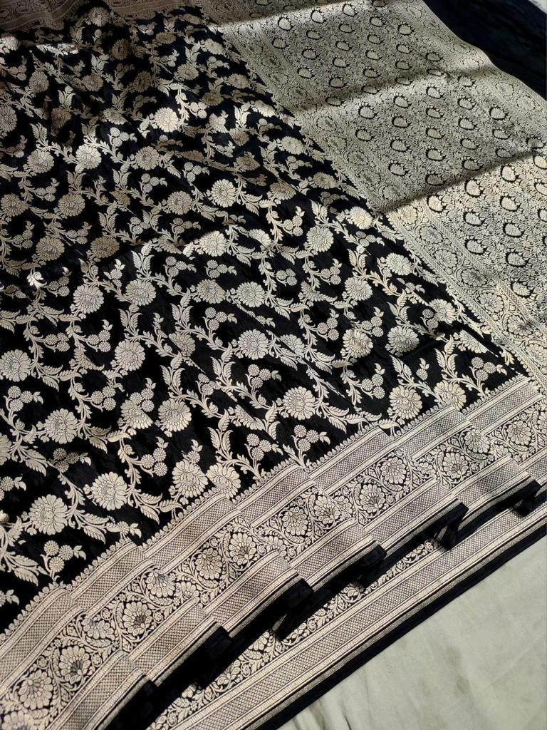 Kiasha Banarsi handloom Katan silk saree