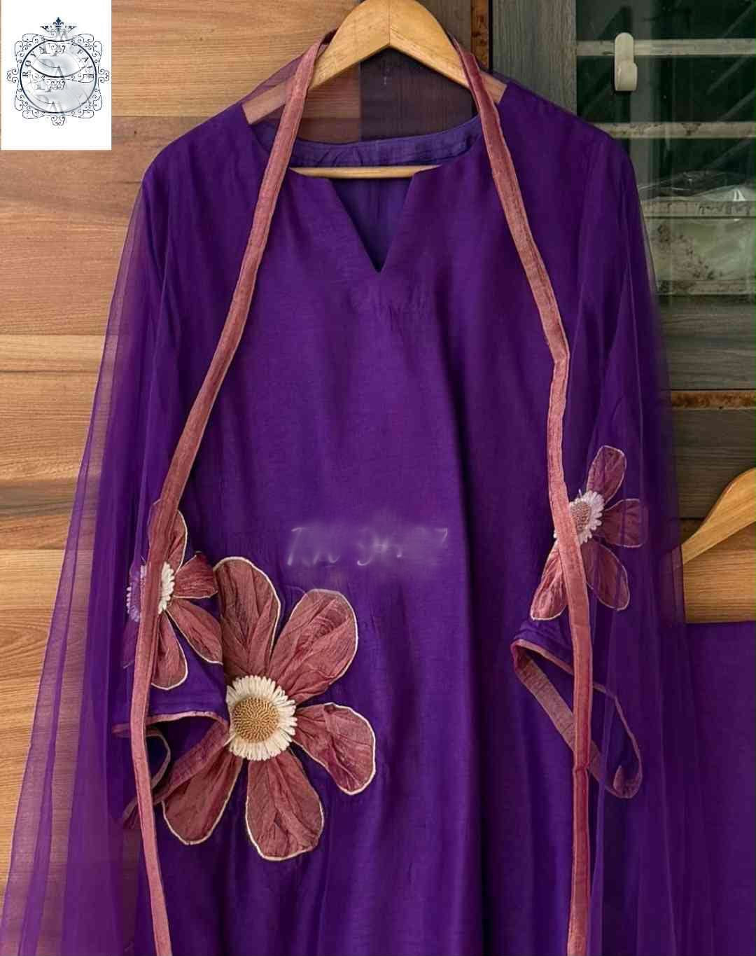 Floral silk stitched designer dress Partywear dress Indian dresses